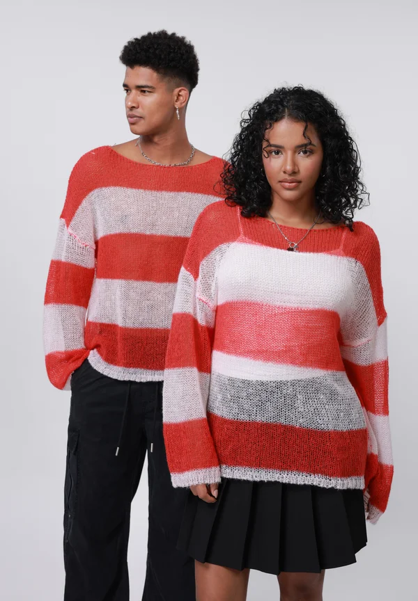 UNISEX - Jumper - red/ecru