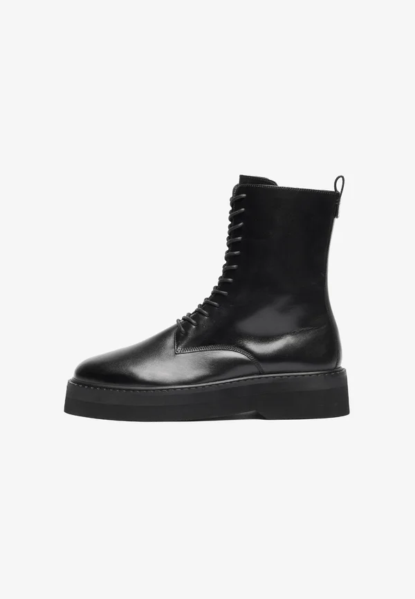 UNISEX - Lace-up ankle boots - black