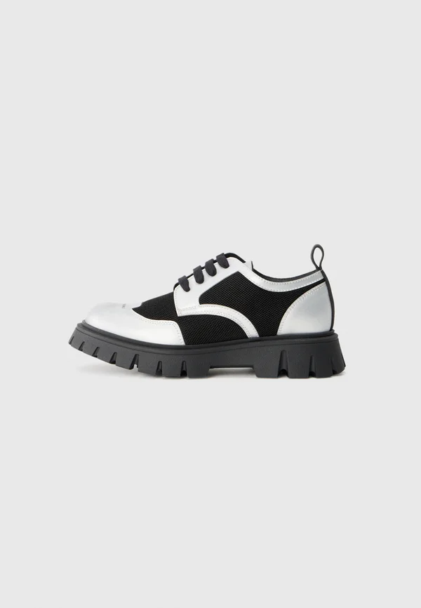 UNISEX - Lace-ups - black/silver-coloured