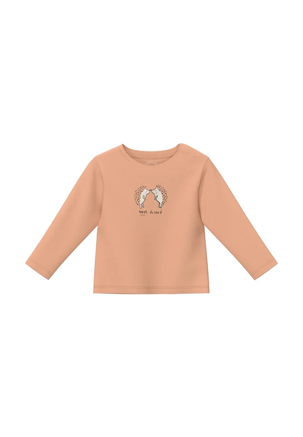 UNISEX MIT FRONTPRINT - Long sleeved top - mango