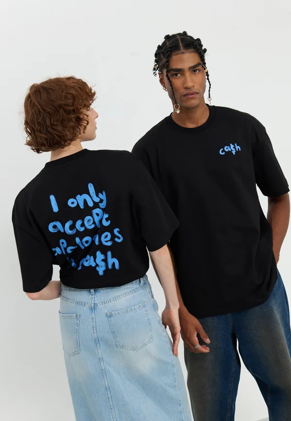 UNISEX - Print T-shirt - black