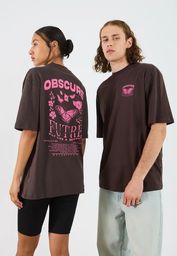 UNISEX - Print T-shirt - brown
