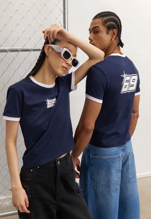 UNISEX - Print T-shirt - dark blue