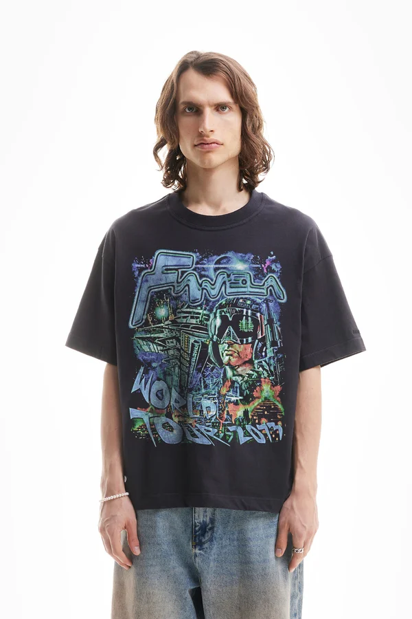 UNISEX - Print T-shirt - vintage black