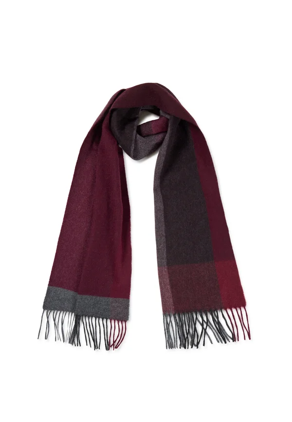 UNISEX - Scarf - dunkelviolett und grau
