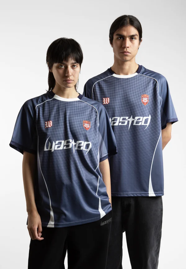 UNISEX SPINE FOOTBALL JERSEY - Print T-shirt - ash blue