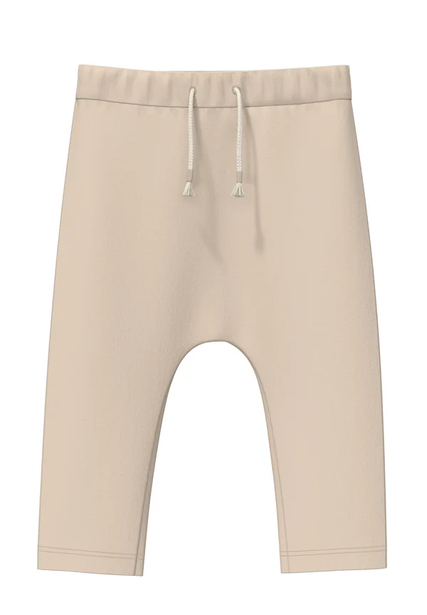 UNISEX SWEATPANTS AUS MIT ELASTIKBUND - Trousers - helles beige