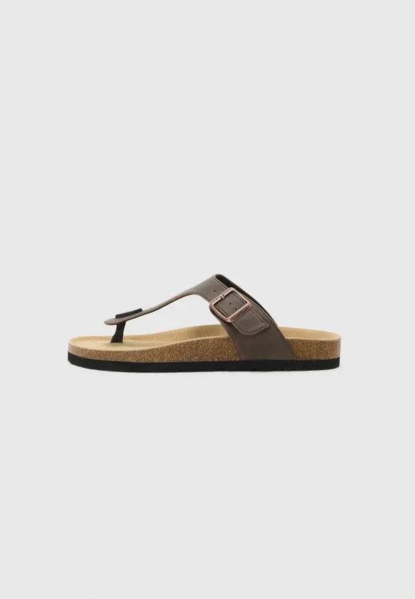 UNISEX - T-bar sandals - brown