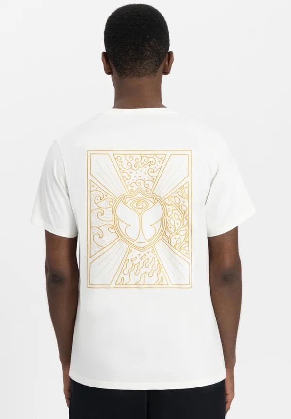 UNITY FLAG BACK - Print T-shirt - white