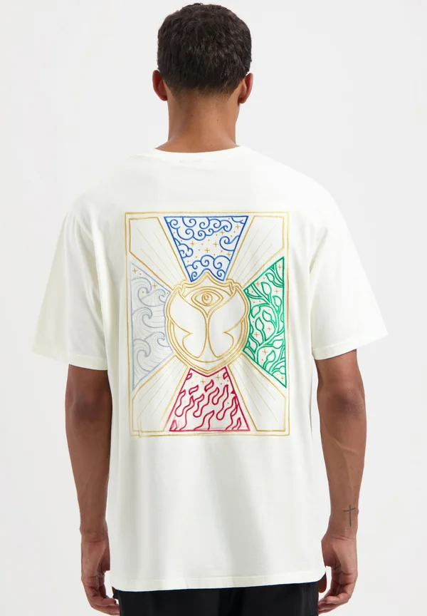 UNITY FLAG COLOR BACK - Print T-shirt - white