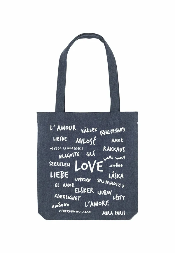 UNIVERSAL LOVE PRINT - Tote bag - blue