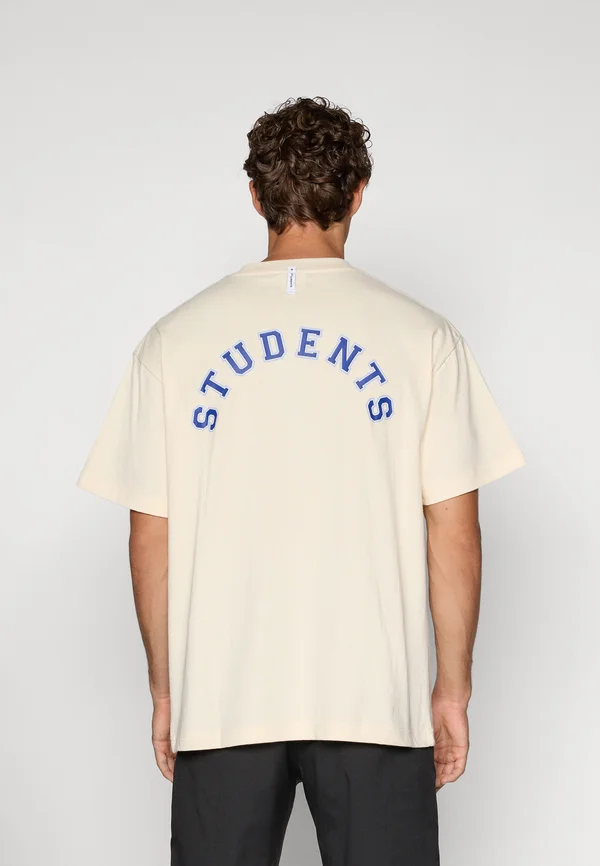 UNIVERSITY - Print T-shirt - nude