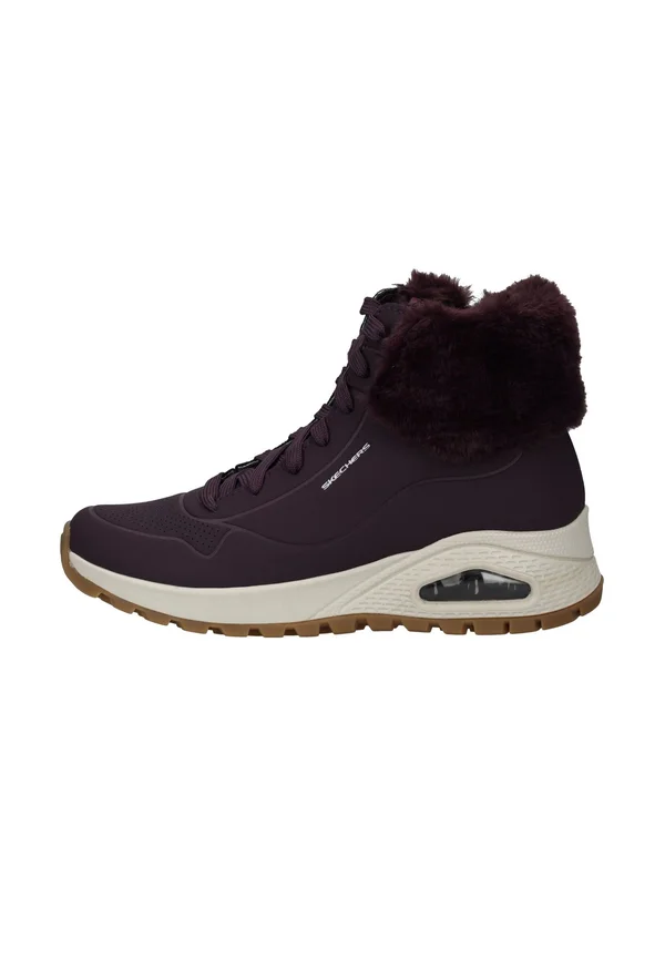 UNO RUGGED - Winter boots - wine durabuck faux fur