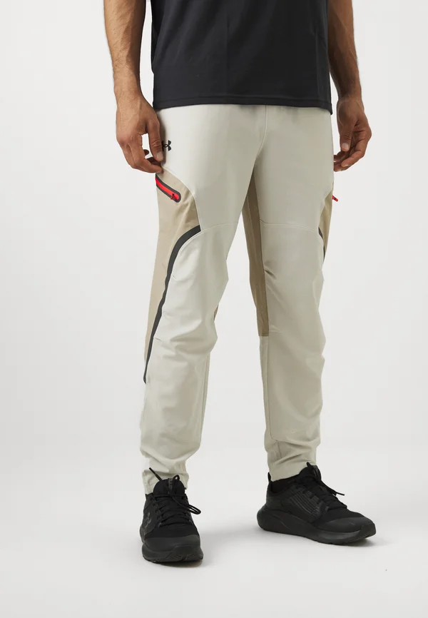 UNSTOPPABLE - Tracksuit bottoms - summit white/city khaki/black