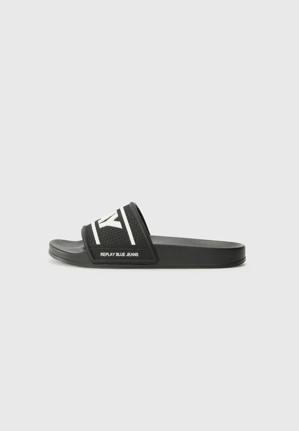 UP TOTAL - Slippers - black/white