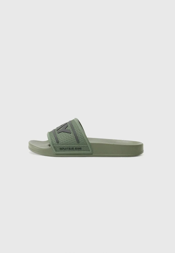 UP TOTAL - Slippers - military green/black