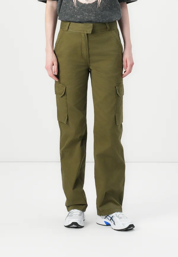 UTILITY PANTS - Cargo trousers - dark olive