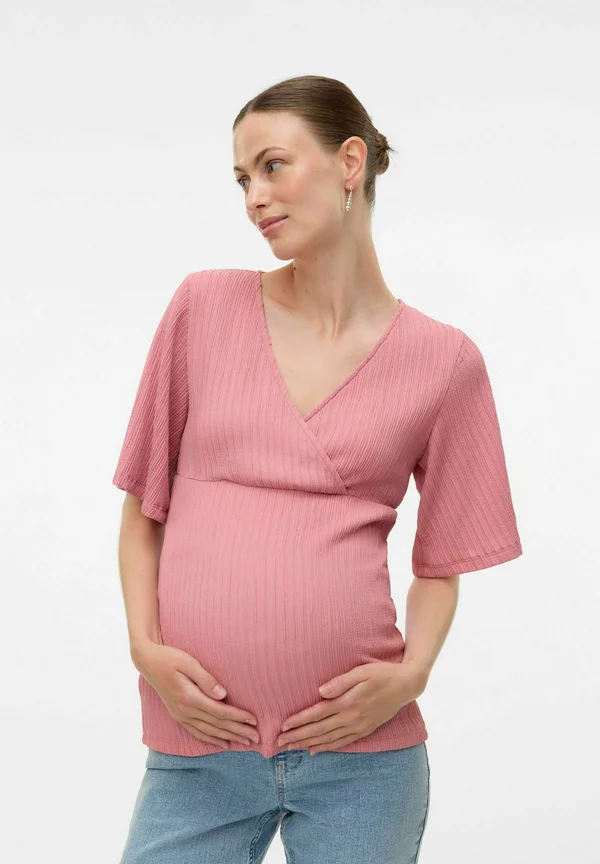 V-AUSSCHNITT - Blouse - rose elegance