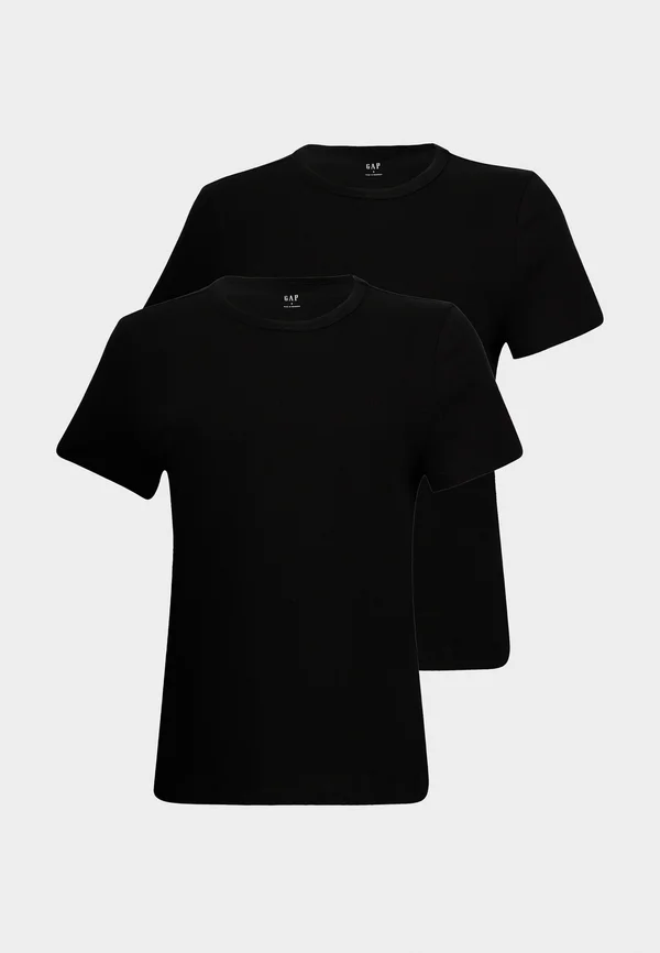 V CREW 2 PACK - Basic T-shirt - black