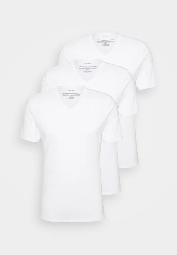 V NECK 3 PACK - Undershirt - white