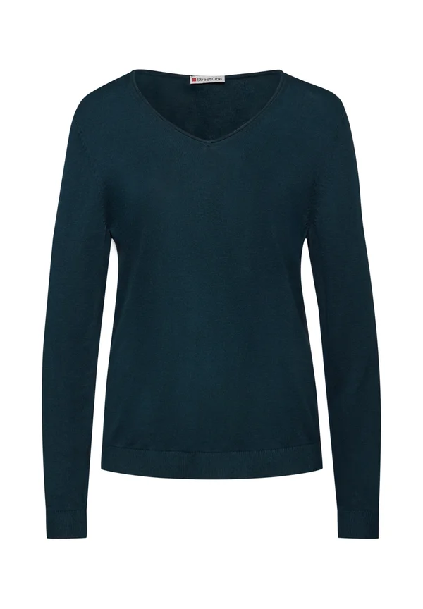 V-NECK PULLOVER - Jumper - türkis