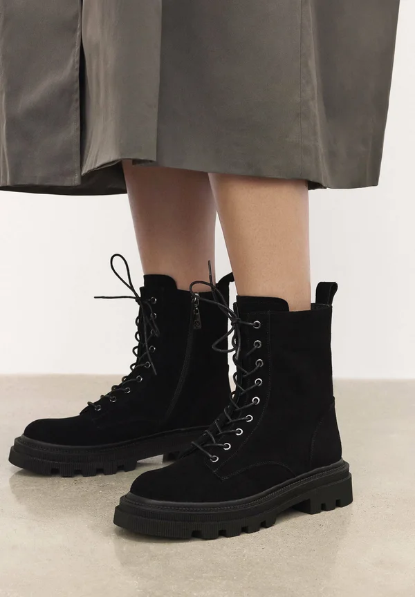 VALERY - Platform ankle boots - black