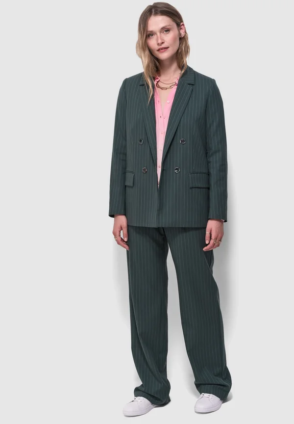 VANDA STRIPED TAILORED - Blazer - emerald green