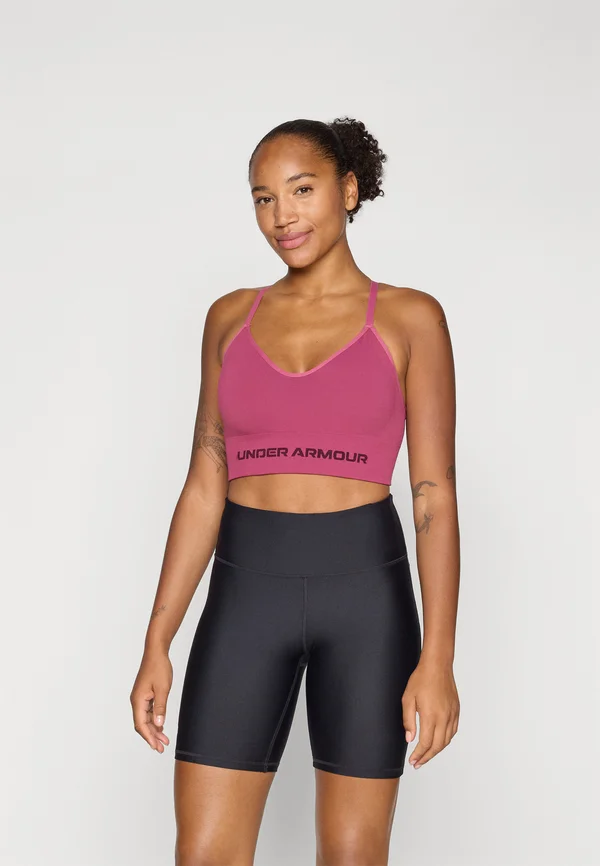 VANISH SEAMLESS LOW - Light support sports bra - fuchsia dusk/dark maroon