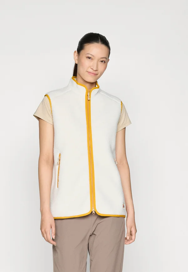 VARDAG PILE FLEECE VEST W - Waistcoat - chalk white