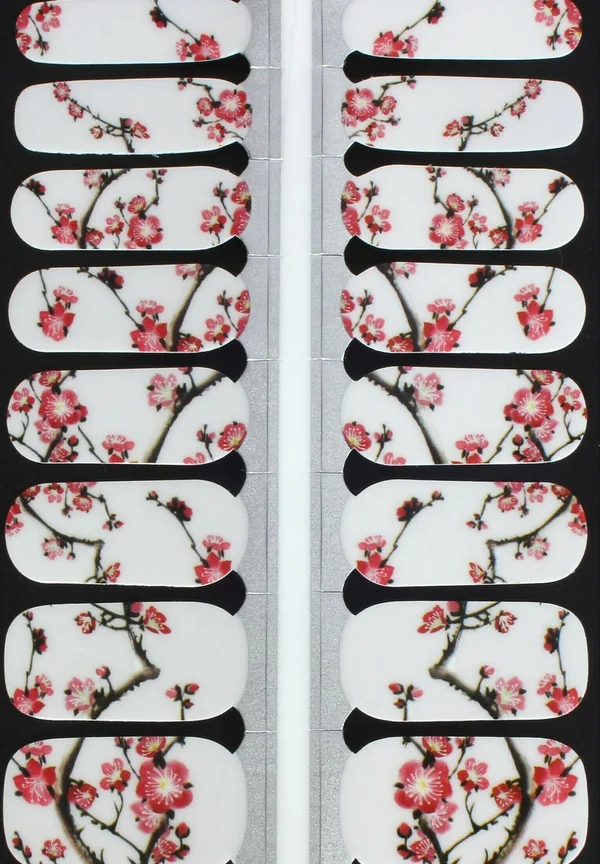 VARGU LAUED NAGELFOLIEN FLOWER MOOD - Nail stickers - florescence