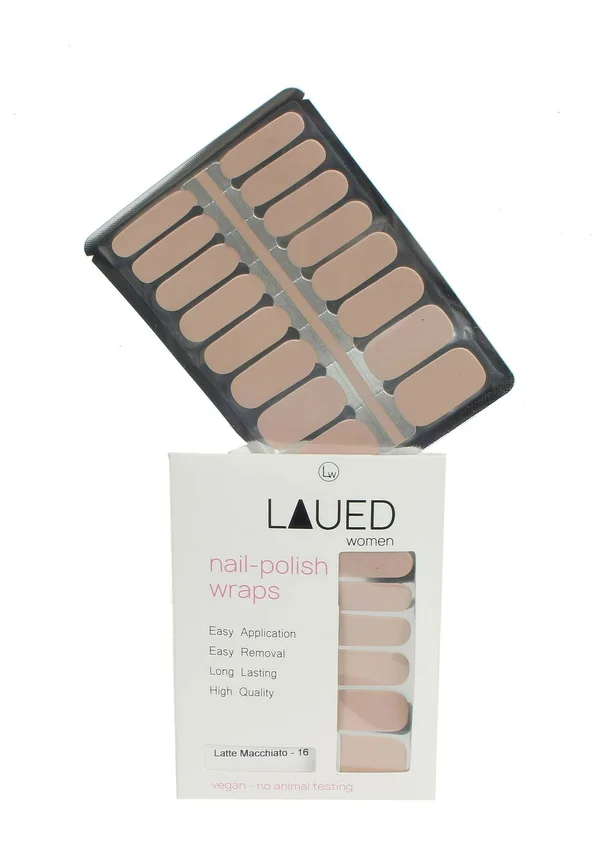 VARGU LAUED NAGELFOLIEN SOLID BROWN - Nail stickers - latte macchiato