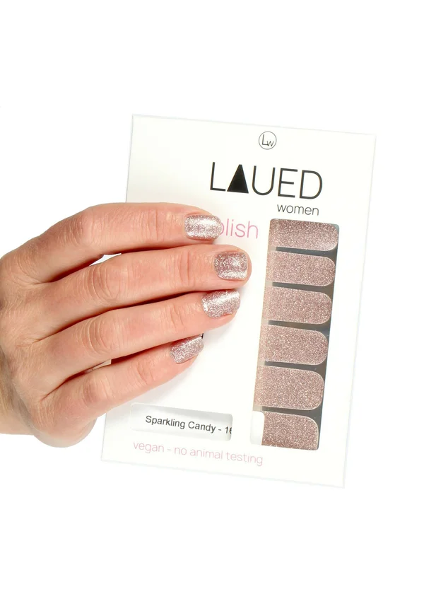 VARGU LAUED NAGELFOLIEN SOLID GLITTER - Nail stickers - sparkling candy