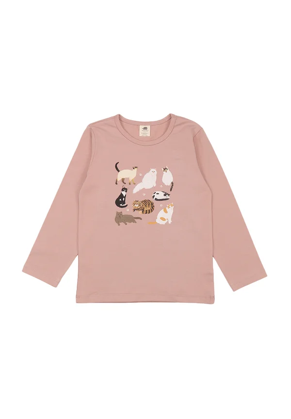 VARIOUS CATS - Long sleeved top - rosa