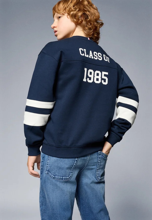 VARSITY COLOUR BLOCK - Sweatshirt - dark night navy