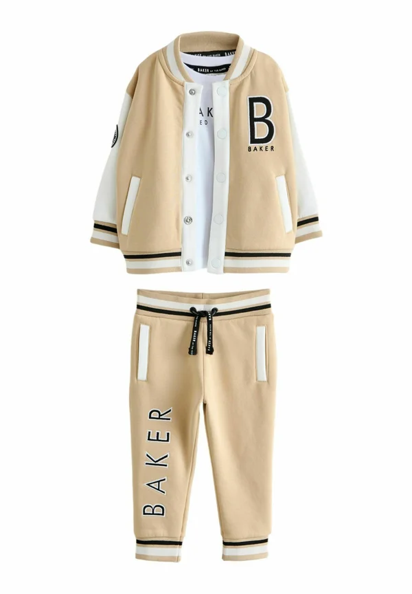 VARSITY PIECE SET - REGULAR FIT - Tracksuit bottoms - neutral