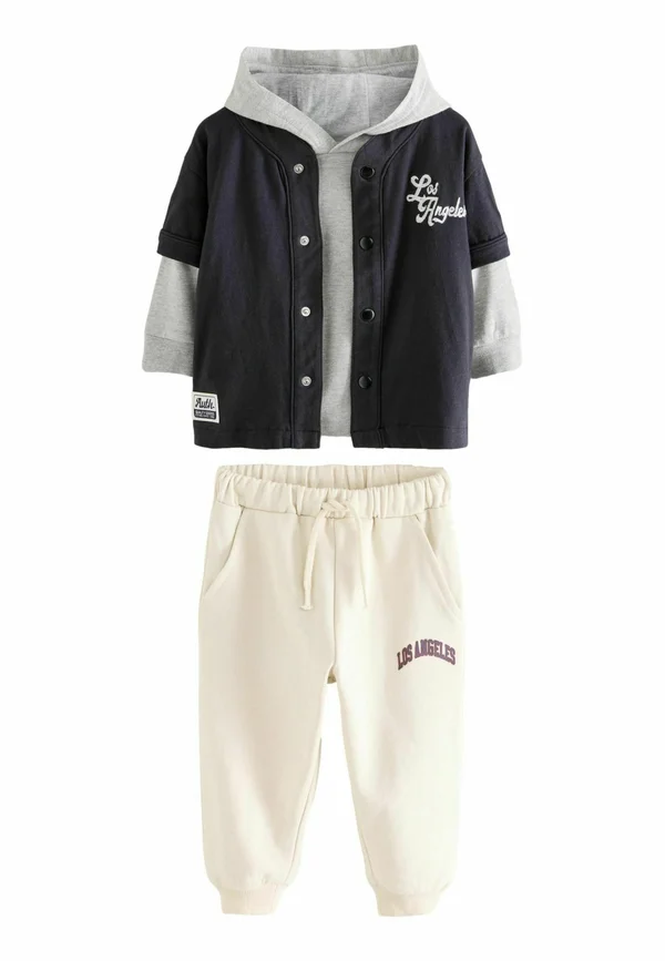 VARSITY  SET  - Tracksuit - black white