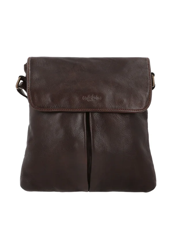 VEHA - Cross body bag - dunkelbraun