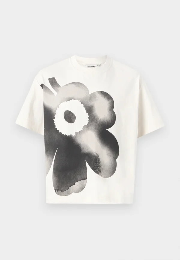 VEISTO UNIKKO UNISEX - Print T-shirt - off white/black