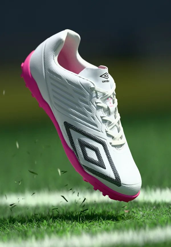 VELOCITA DECIMO SQUAD TF - Turf football boots - white/black/pink glo