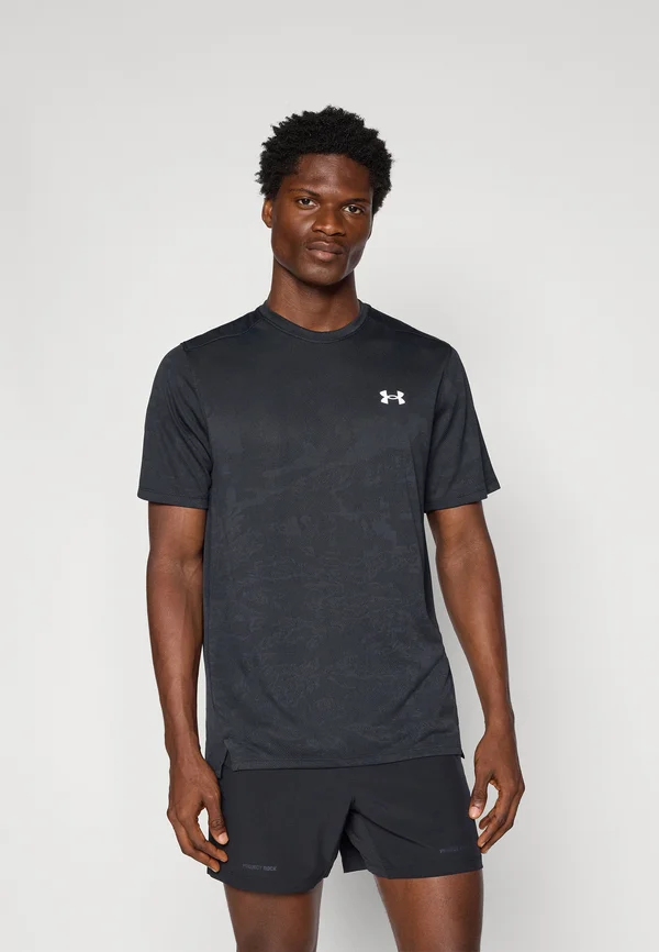 VENT - Sports T-shirt - black/white