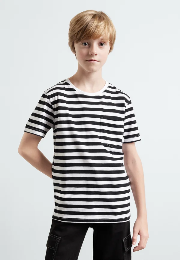 VERKSTAD UNISEX - Print T-shirt - black/white