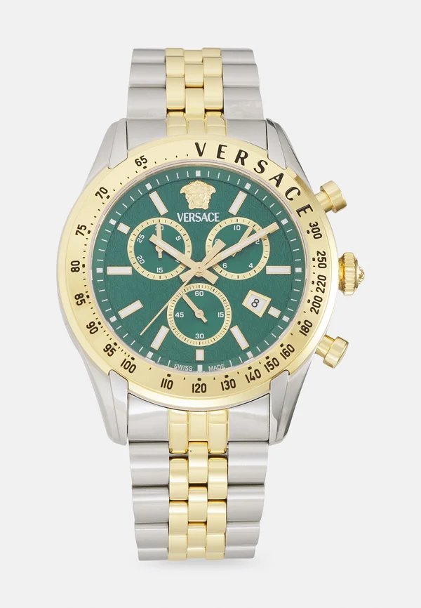 VERSACE CHRONO MASTER (WC-8R) - Chronograph watch - dark green/gold-coloured/silver-coloured