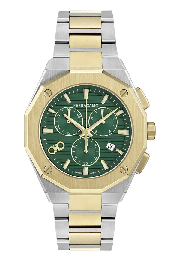 VERSILIA CHRONO - Chronograph watch - two tone and green