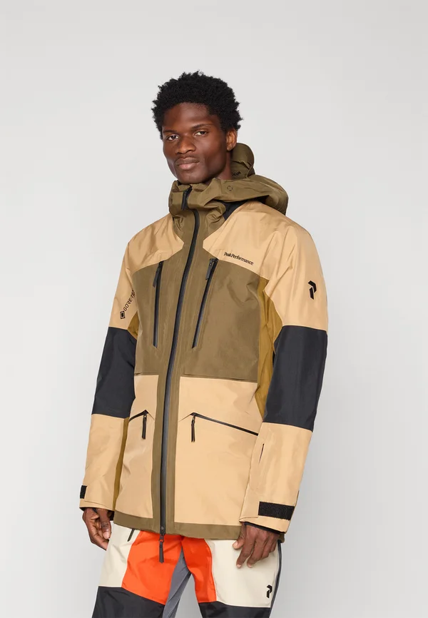 VERTICAL GORE-TEX PRO JACKET - Snowboard jacket - meadow moss/sierra sand