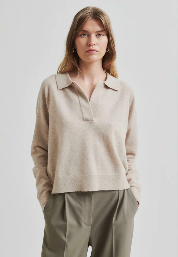 VILJE - Jumper - camel