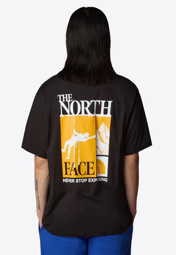 VINTAGE ARCHIVE - Print T-shirt - tnf black tnf white sum