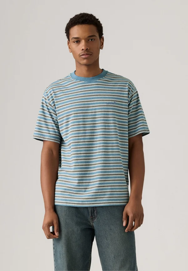 VINTAGE - Basic T-shirt - indigo wash heather