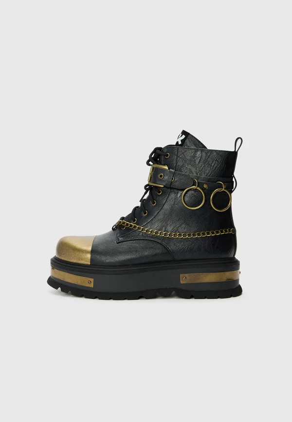VINTAGE BORIN - Lace-up ankle boots - dark brown