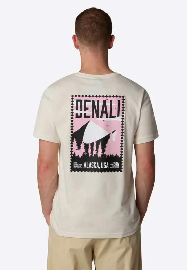 VINTAGE DENALI - Print T-shirt - white dune tnf black ca