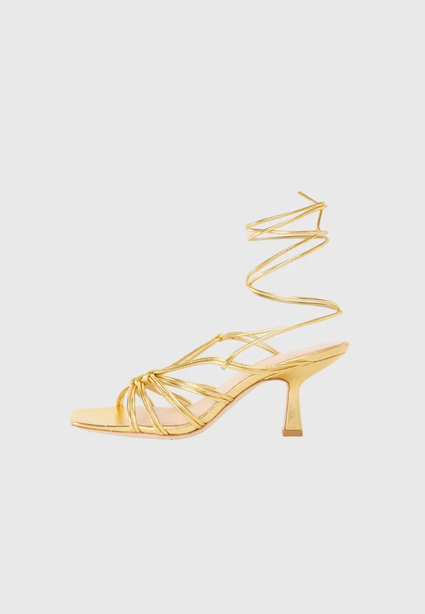 VIVIENNE - High heeled sandals - gold/coloured